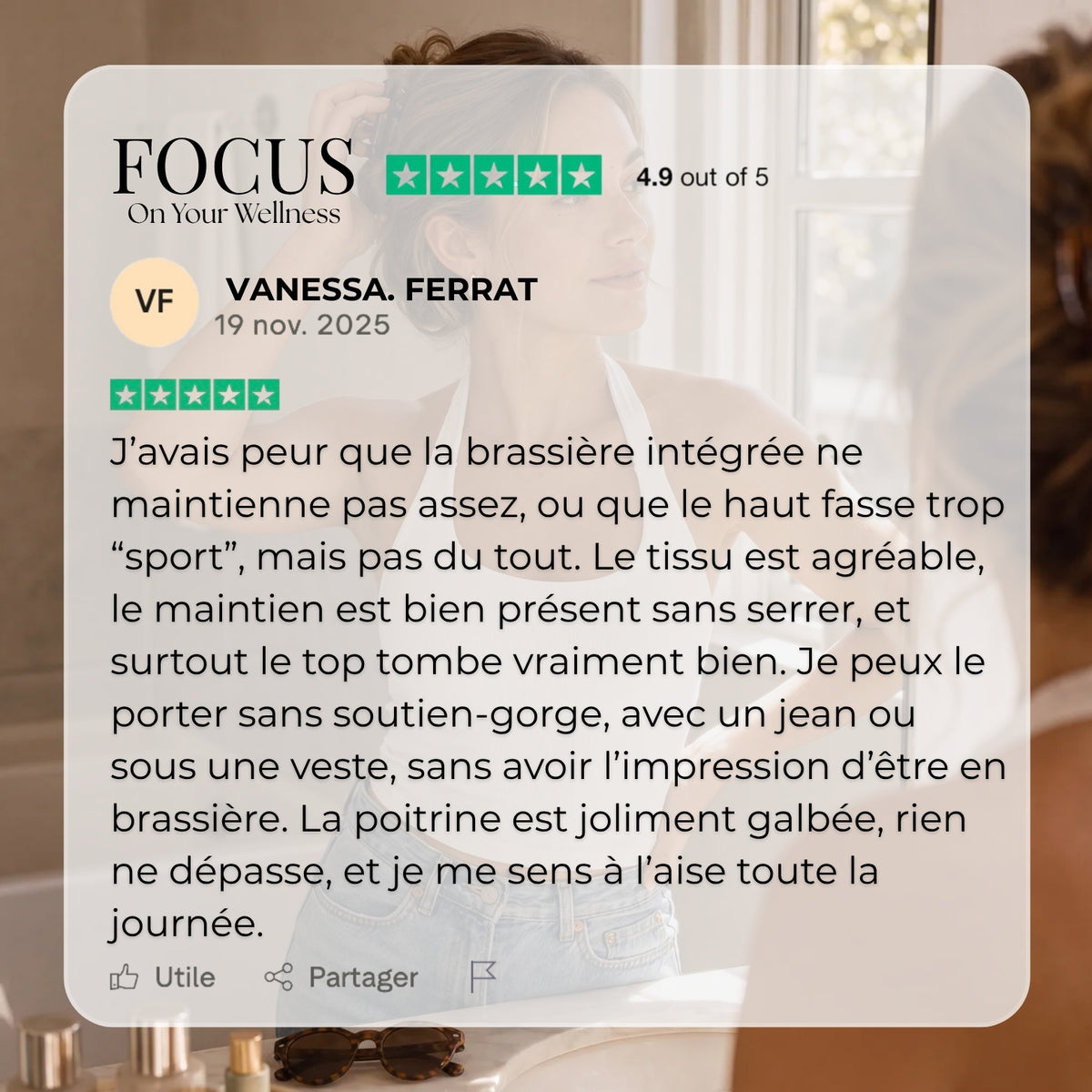 Top 2-en-1 avec Brassière Intégrée